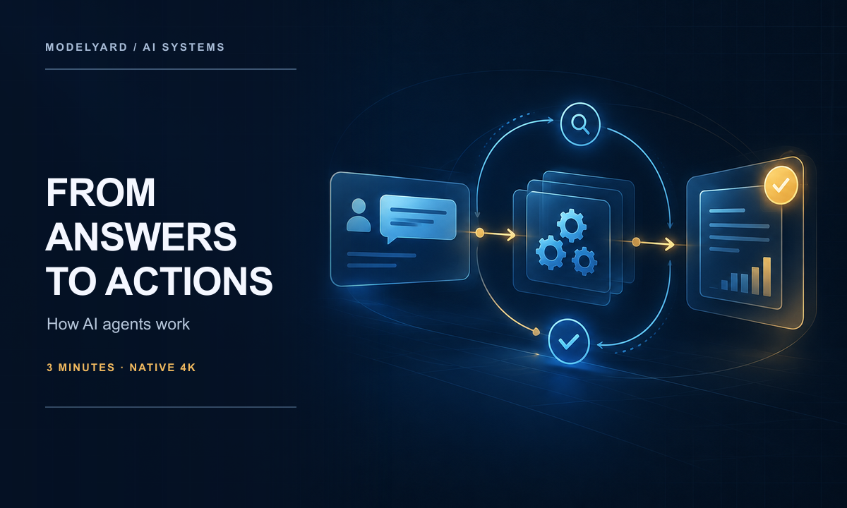 From Answers to Actions: How AI Agents Work
